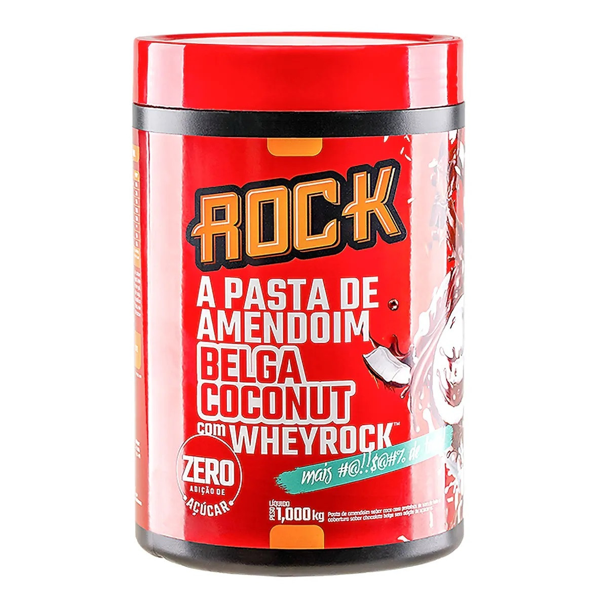 Rock Peanut Pasta De Amendoim Com Whey - 1000G Chocolate Branco