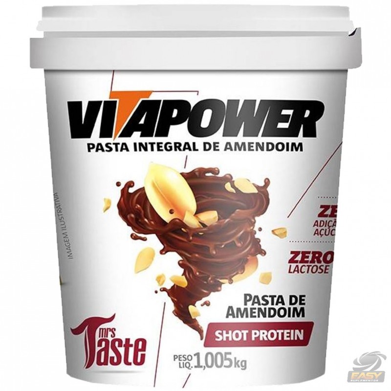Vitapower - Pasta de Amendoim Vitapower Cacau Protein. 🥜🍫 Aliada